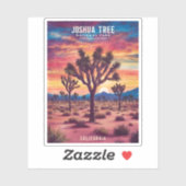 ヴィンテージトラベルジョシュアツリーナショナルパークレトロ シール (シート)