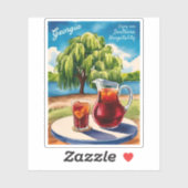 ヴィンテージトラベルジョージア南部レトロ風光明媚 シール (シート)