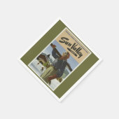 ヴィンテージトラベルスキー スタンダードカクテルナプキン (角)