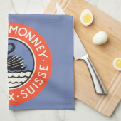 ヴィンテージトラベルスワンバードホテルモンニースイス キッチンタオル (四つ折り)