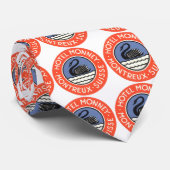 ヴィンテージトラベルスワンバードホテルモンニースイス ネクタイ (ロール)