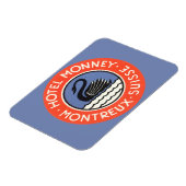 ヴィンテージトラベルスワンバードホテルモンニースイス マグネット (左側)