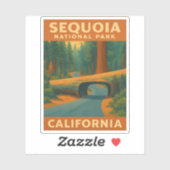 ヴィンテージトラベルセコイア国立公園カリフォルニア シール (シート)