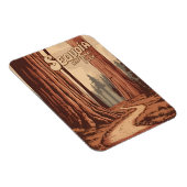 ヴィンテージトラベルセコイア国立公園レトログラフィック マグネット (右側)