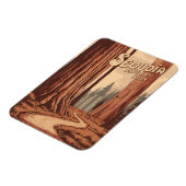 ヴィンテージトラベルセコイア国立公園レトログラフィック マグネット (左側)