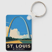 ヴィンテージトラベルセントルイミズーリゲートウェイアーチ キーホルダー (裏面)