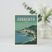 ヴィンテージトラベルソレントイタリアレトログラフィック ポストカード (スタンド正面)