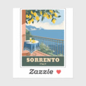 ヴィンテージトラベルソレントItalyシーサイドレトロ シール (シート)