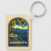 ヴィンテージトラベルソレントItaly沿岸レトロ風光明媚 キーホルダー (裏面)