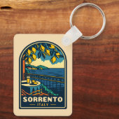 ヴィンテージトラベルソレントItaly沿岸レトロ風光明媚 キーホルダー (裏面)