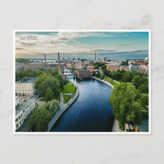 ヴィンテージトラベルタンペレフィンランドフィランデツーリズム ポストカード (正面)