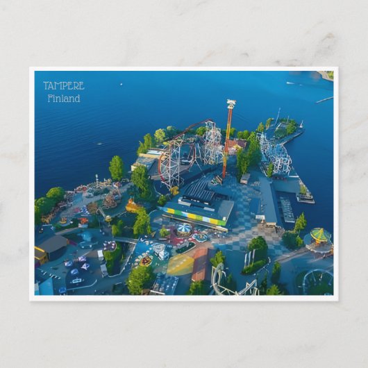ヴィンテージトラベルタンペレフィンランドフィランデツーリズム ポストカード (正面)
