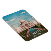 ヴィンテージトラベルタージマハルインドレトロ風光明媚 マグネット (右側)