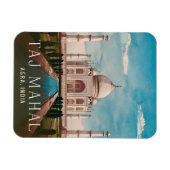 ヴィンテージトラベルタージマハルインドレトロ風光明媚 マグネット (横)