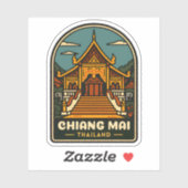 ヴィンテージトラベルチェンマイタイランドレトロ シール (シート)