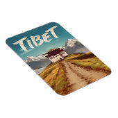 ヴィンテージトラベルチベットヒマラヤスレトロ風光明媚 マグネット (右側)