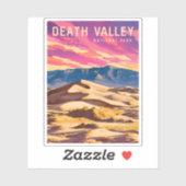 ヴィンテージトラベルデスヴァレーナショナルパークレトロ シール (シート)