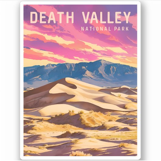 ヴィンテージトラベルデスヴァレーナショナルパークレトロ シール (正面)