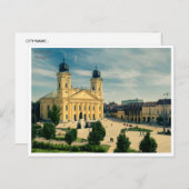 ヴィンテージトラベルデブレセンレトロハンガリーホンリー ポストカード (正面/裏面)