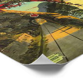 ヴィンテージトラベルデライトツーリングプラカットジュラサモン ポスター (角)