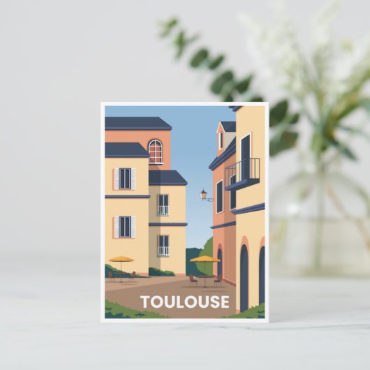 ヴィンテージトラベルトゥールーズフランスフランスのア素晴らしート ポストカード (スタンド正面)