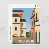 ヴィンテージトラベルトゥールーズフランスフランスのア素晴らしート ポストカード (正面/裏面)