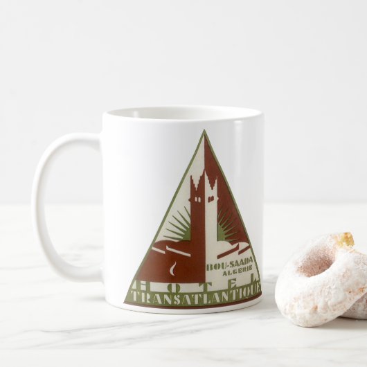 ヴィンテージトラベルトランザントランティックホテル,アルジェリア コーヒーマグカップ (ドーナツ)