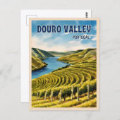ヴィンテージトラベルドウロバレーポルトガルヴィネヤード ポストカード (正面/裏面)