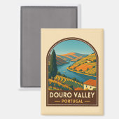 ヴィンテージトラベルドーロバレーポルトガルレトロ風光明媚 マグネット (正面/裏面)