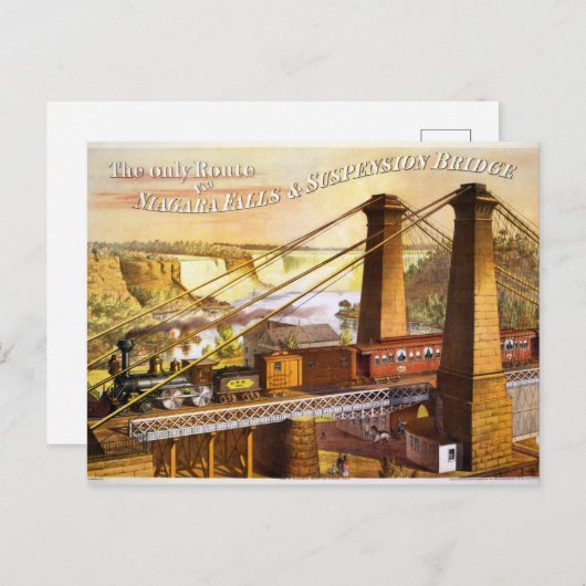 ヴィンテージトラベルナイアガラ秋はがき ポストカード (正面/裏面)