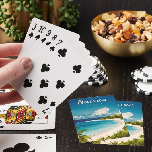 ヴィンテージトラベルナッソーバハマビーチレトロ風光明媚 トランプ (インサイチュ)