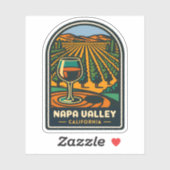 ヴィンテージトラベルナパバレーカリフォルニアワイナリーレトロ シール (シート)
