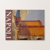 ヴィンテージトラベルナポリイタリア ジグソーパズル (横)