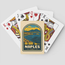 ヴィンテージトラベルナポリレトロ風光明媚な海岸線 トランプ