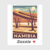 ヴィンテージトラベルナミビアアフリカレトログラフィック シール (シート)