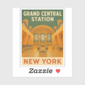 ヴィンテージトラベルニューヨークグランドセントラルステーション シール (シート)