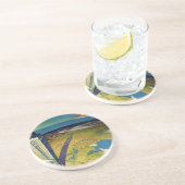 ヴィンテージトラベルニューヨークシティエンパイアステート建物 コースター (側面)