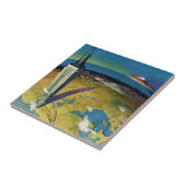 ヴィンテージトラベルニューヨークシティエンパイアステート建物 タイル (側面)