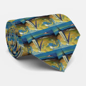 ヴィンテージトラベルニューヨークシティエンパイアステート建物 ネクタイ (ロール)