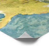 ヴィンテージトラベルニューヨークシティエンパイアステート建物 ポスター (角)