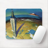 ヴィンテージトラベルニューヨークシティエンパイアステート建物 マウスパッド (マウス)