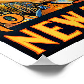 ヴィンテージトラベルハエメニュージーランド ポスター (角)