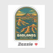 ヴィンテージトラベルバッドランズナショナルパークレトロ風光明媚 シール (シート)