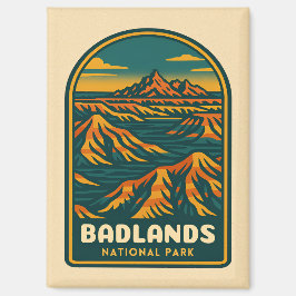 ヴィンテージトラベルバッドランズナショナルパークレトロ風光明媚 マグネット