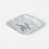 ヴィンテージトラベルバースデーパーティー ペーパープレート (傾斜あり)