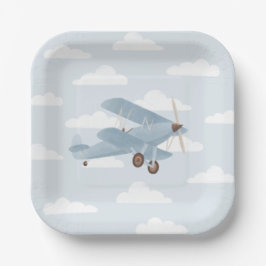 ヴィンテージトラベルバースデーパーティー ペーパープレート