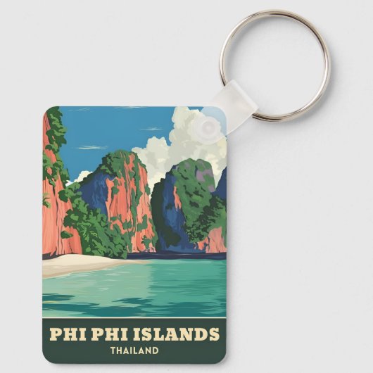 ヴィンテージトラベルピピアイランズタイランドシーサイド キーホルダー (裏面)