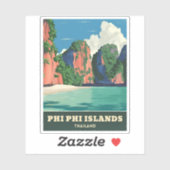 ヴィンテージトラベルピピアイランズタイランドシーサイド シール (シート)