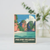 ヴィンテージトラベルピピアイランズタイランドシーサイド ポストカード (スタンド正面)