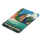 ヴィンテージトラベルピピアイランズタイランドシーサイド マグネット (左側)